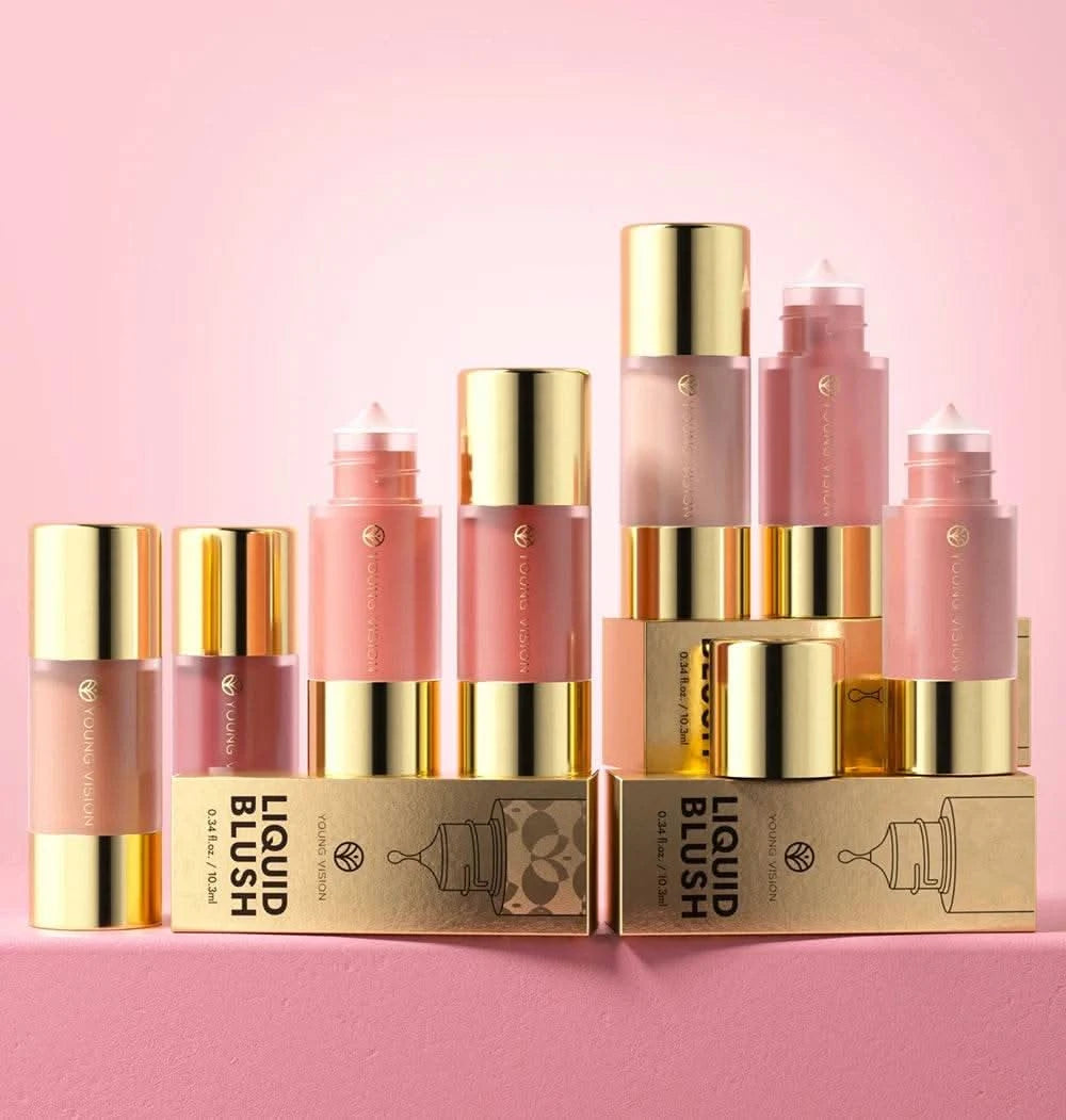 Dropper Liquid Blush Facial Rouge Contouring Brighten Plumper Nude Smooth Blush Stick Moisturize Lasting Good Complexion Makeup - M & M Global