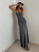 Summer Sexy Bodycon Long Dress Womens Y2k Clothes Sleeveless Sundress Evening Backless Dresses for Women Aesthetic 2024 - M & M Global