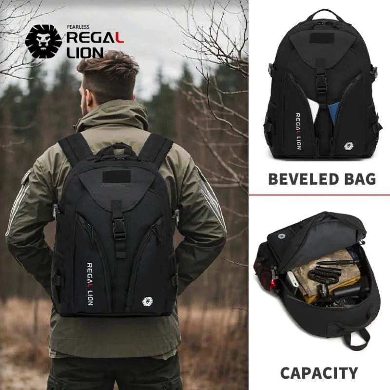 Men's Backpack Multifunctional Travel Backpack Large Capacity Outdoor Sports Bag Adjustable Strap/Zipper Bag Tactical Bag Men - M & M Global