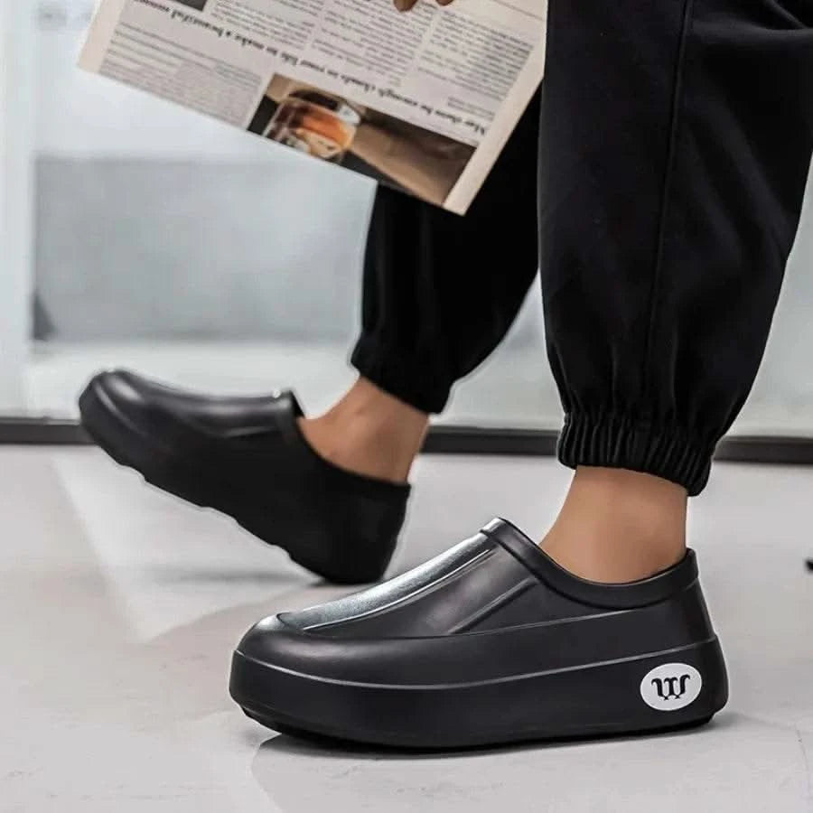 A Pair of Men's Wear-Resistant Men's Casual Shoes, Non-Slip, Wear-Resistant, Waterproof Work Shoes, Casual Sports Shoes for Men - M & M Global