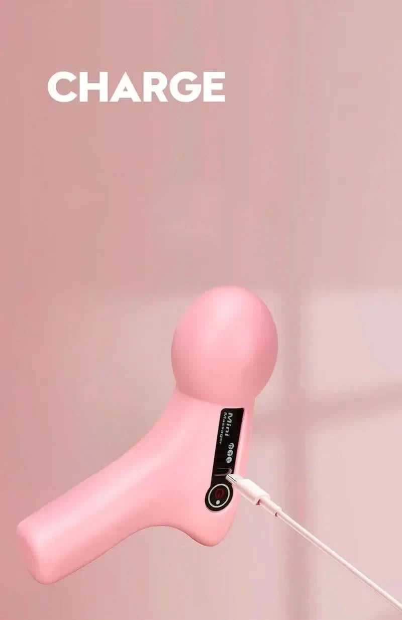 Mini Massage Massage LCD Screen 6 Heads Gun Muscle Massager Portable Electric Fascia Gun for Neck Foot Body Fascia Gun - M & M Global