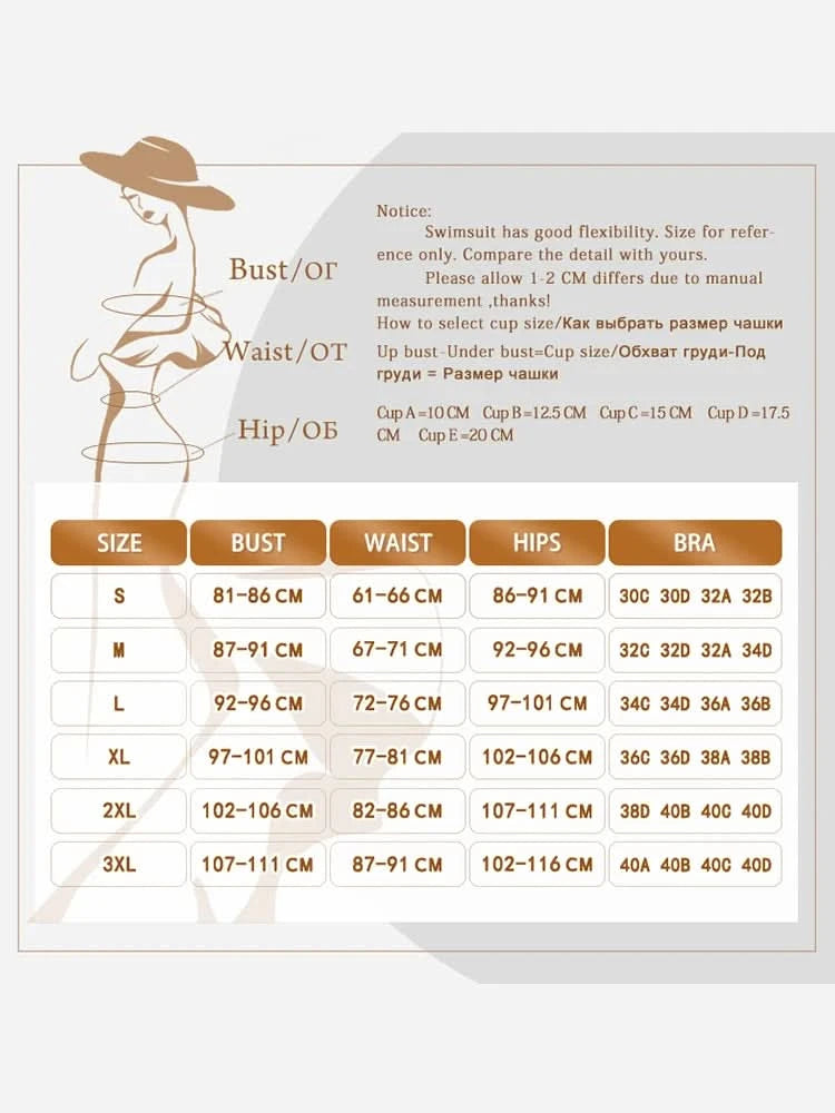 Push Up Swimsuit 2025 Bikinis Print Women Swimwear Cup Biquinis Brazilian Bikini Sets 2024 Bathing Suits Beach Wear Summer - M & M Global