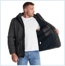 LZLLTT Men Winter Warm Parkas Mens Fleece  Jacket Parkas Men Casual Cotton Outdoor Fur Trench Padded Jackets Coats