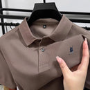 100% pure cotton high-end men's short sleeve summer new comfortable and breathable polo shirt designer brand embroidered T-shirt