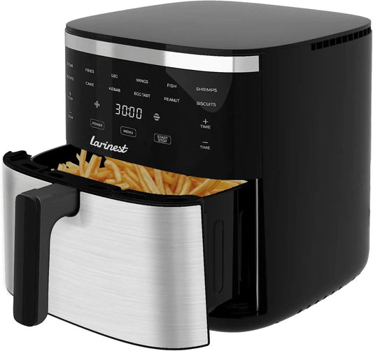 Air Fryer, 7.4-Quart,Crisping, Roasting, Dehydrating, and Reheating Non-Stick,Stainless Steel - M & M Global