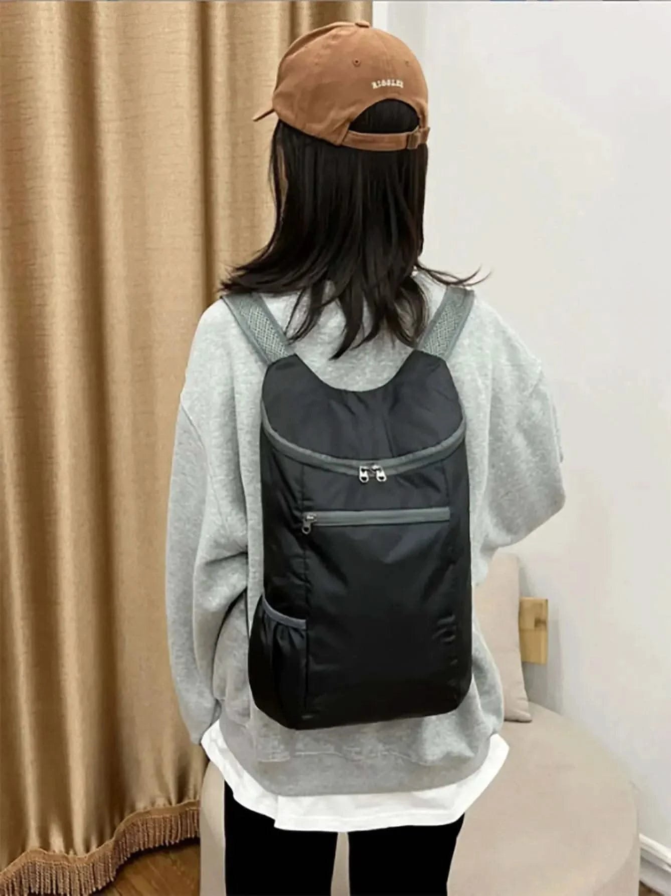 1pc Weekend Travel Bag, Foldable Waterproof Tear-resistant Lightweight Backpack, Large Capacity Travel Business Backpack, Sports - M & M Global