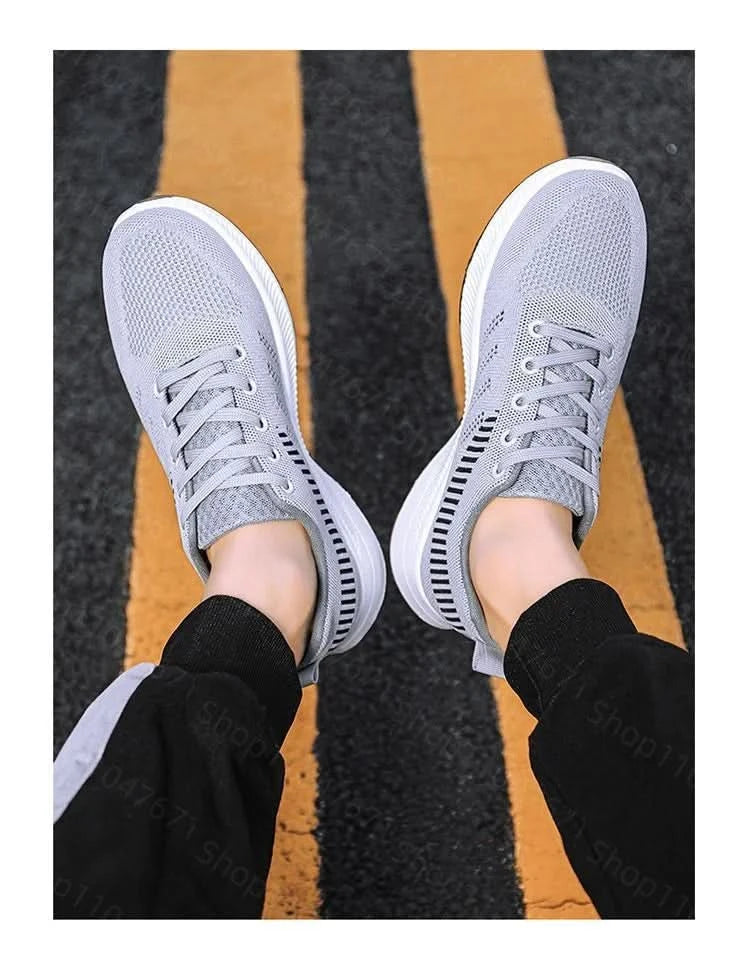 Men's spring wear-resistant trendy and versatile new soft sole comfortable running casual shoes sports shoes men's casual shoes - M & M Global