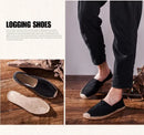 Women Sewing Flax Shoes Slip on Loafers Casual Shoes Man Espadrilles Hemp Canvas Flat Shoes Plus Size Fisherman Driving Footwear - M & M Global