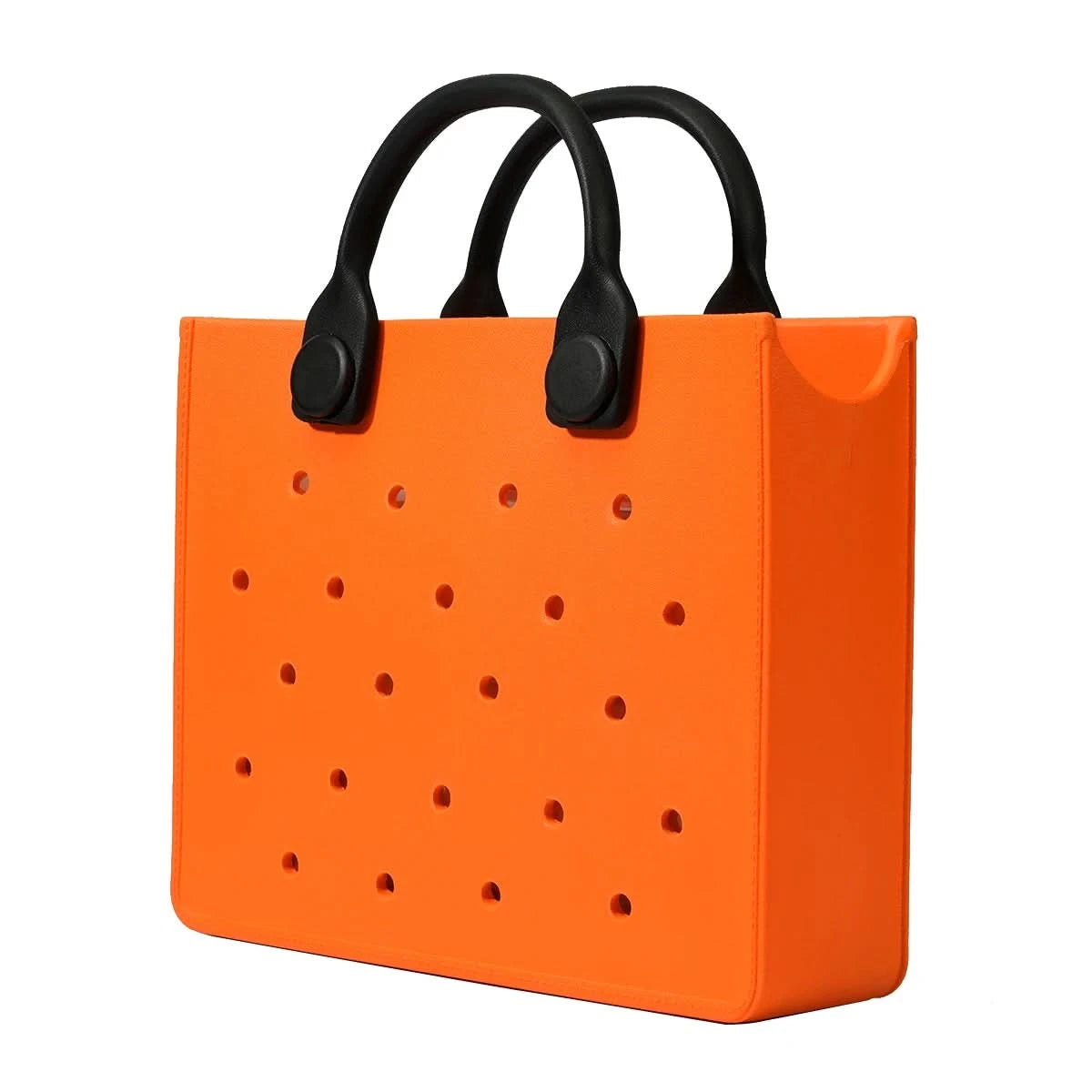 The orange guy Purple Women Fashion New EVA Punched Handbag Casual Waterproof Travel Tote Bag Fit Charms Outdoor Beach Bags - M & M Global