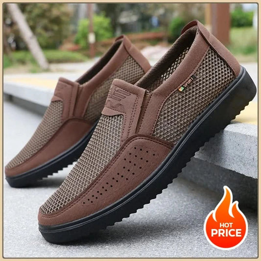 Lightweight low-top walking sneakers for outdoor, fishing, park and sports Rubber sole Breathable loafers for men - M & M Global