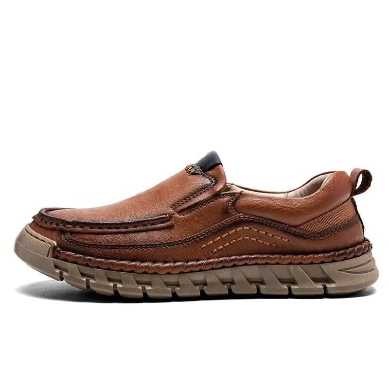 2024 Retro Loafer Genuine Split Leather Classic Shoes Sewing Comfortable Men Casual Slip-on Club Party Shoe Spring Summer - M & M Global