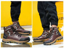 Widen Safety Boots Men Work Indestructible Shoes Climbing Boots Steel Toe Protective Boots Anti-smash Anti-puncture Safety Shoes