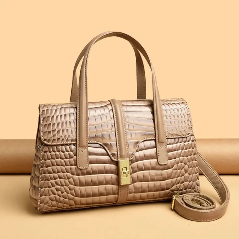 Luxury Shoulder Tote Bag Alligator Patent Leather Hand Bags for Women 2025 Designer Daily commuting Handbags HIgh Quality Sac - M & M Global