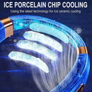 Portable Neck Mounted Fan Typc Charging Adjustable 5-Speed Turbine Neckband Fan Without Blades Suitable For Outdoor Use - M & M Global