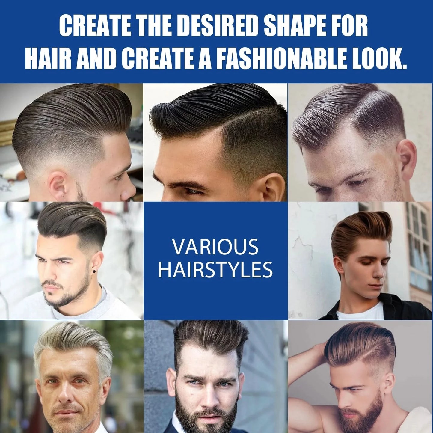 Hair Wax Stick Non-greasy Style Repair Smooth Loose Frizz Fixed Long Lasting Fluffy Broken Hair Artifact Waterproof Men Hair Gel - M & M Global