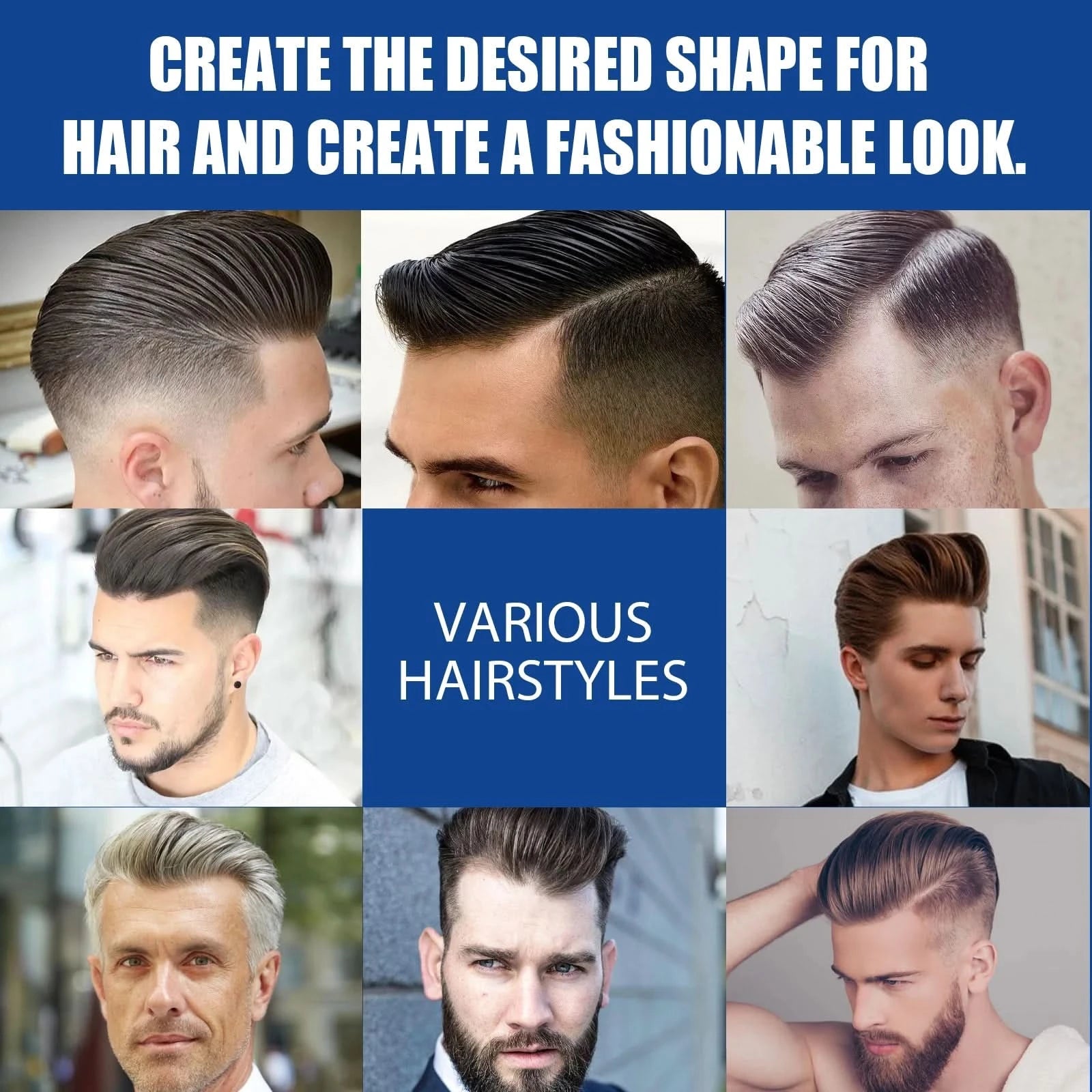 Hair Wax Stick Non-greasy Style Repair Smooth Loose Frizz Fixed Long Lasting Fluffy Broken Hair Artifact Waterproof Men Hair Gel - M & M Global