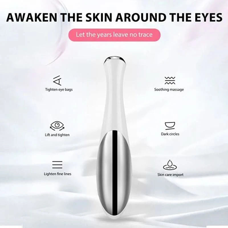 Electric Eye Massage Pen Small and Portable Beauty Facial and Eye Care Dry Battery Power Supply Lightweight and Portable - M & M Global