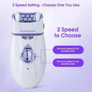 3in1 Electric Women Epilator Female Shaver Leg Body Hair Removal Lip Chin Depilatory Lady Bikini Trimmer Facial Hair Remover - M & M Global
