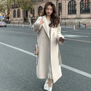 Plus Size Trendy Korean Style Woolen Coat Women's Loose Midi Student Style Jacket Autumn Winter New Arrival Small Size Outerwear