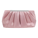 European and American pleated silk polyester dinner bag, simple and generous ladies hand bag, large capacity ladies bag - M & M Global