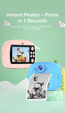 Smart Digital Dual Lens Selfie Camera Kids Toys Birthday Gift Kids Instant Print Camera Thermal Printer Video Recorder Portable - M & M Global