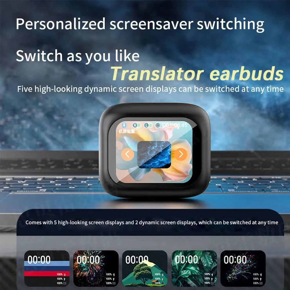 GreatWall AI Translation Earphones, capable of translating 144 languages online, Bluetooth 5.3 high-definition sound quality