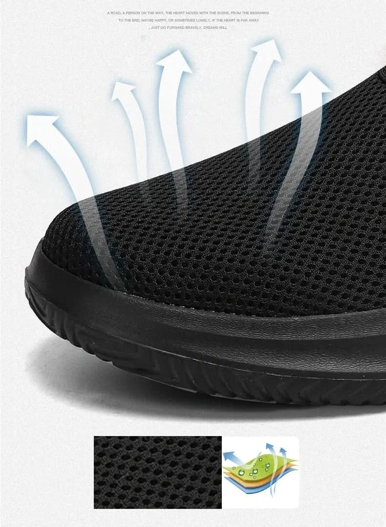 Men's Sneakers Comfortable Lightweight Soft Half Slipper Flat Running Shoes Outdoor Casual Sports Shoes Man Shoes - M & M Global