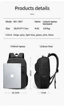 BANGE Large Capacity Men Backpacks for 15.6 Laptop Business Travel Women Backpack Waterproof School Bags with Mesh Side Pockets - M & M Global