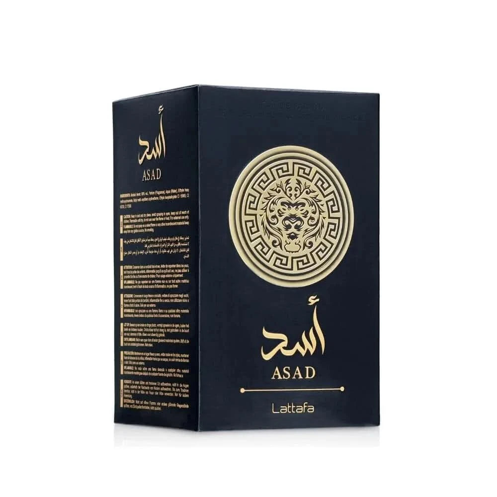 Lattafa Perfumes Black Edition Asad For Unisex Eau De Perfume Spray, 3.4 Ounce Long-Lasting Floral Scent Best Gift - M & M Global