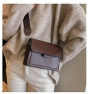 Women's versatile retro handle handbag, crossbody bag, single shoulder flip bag - M & M Global