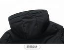 Men Long Parka Fashion Brand Casual Winter Windbreaker Jacket with Hood Coats Fashion Clothing Men All-match Thicken Warm Parkas