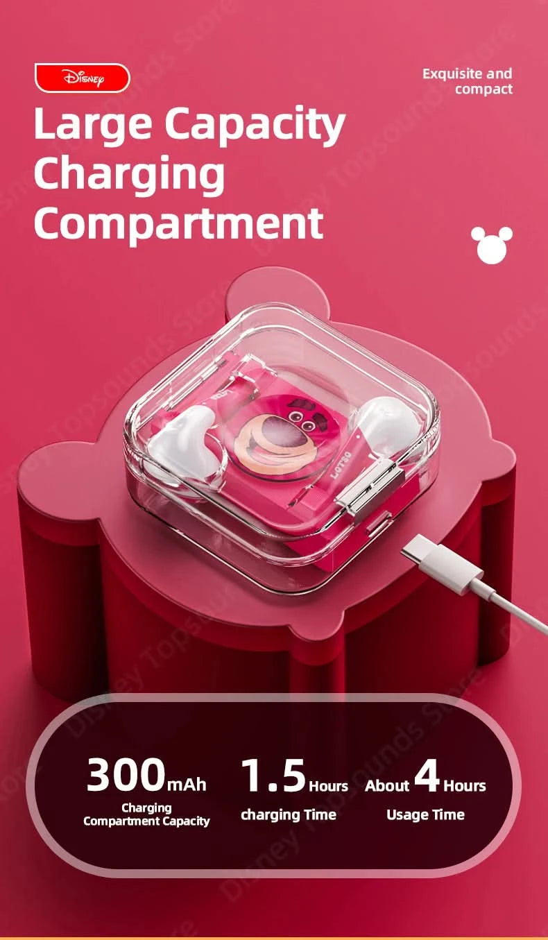 Choice US Disney LK-10 Bluetooth 5.2 Accurate Listening Earphones Oversized Moving Coil Speakers Headset Lightweight Headphones