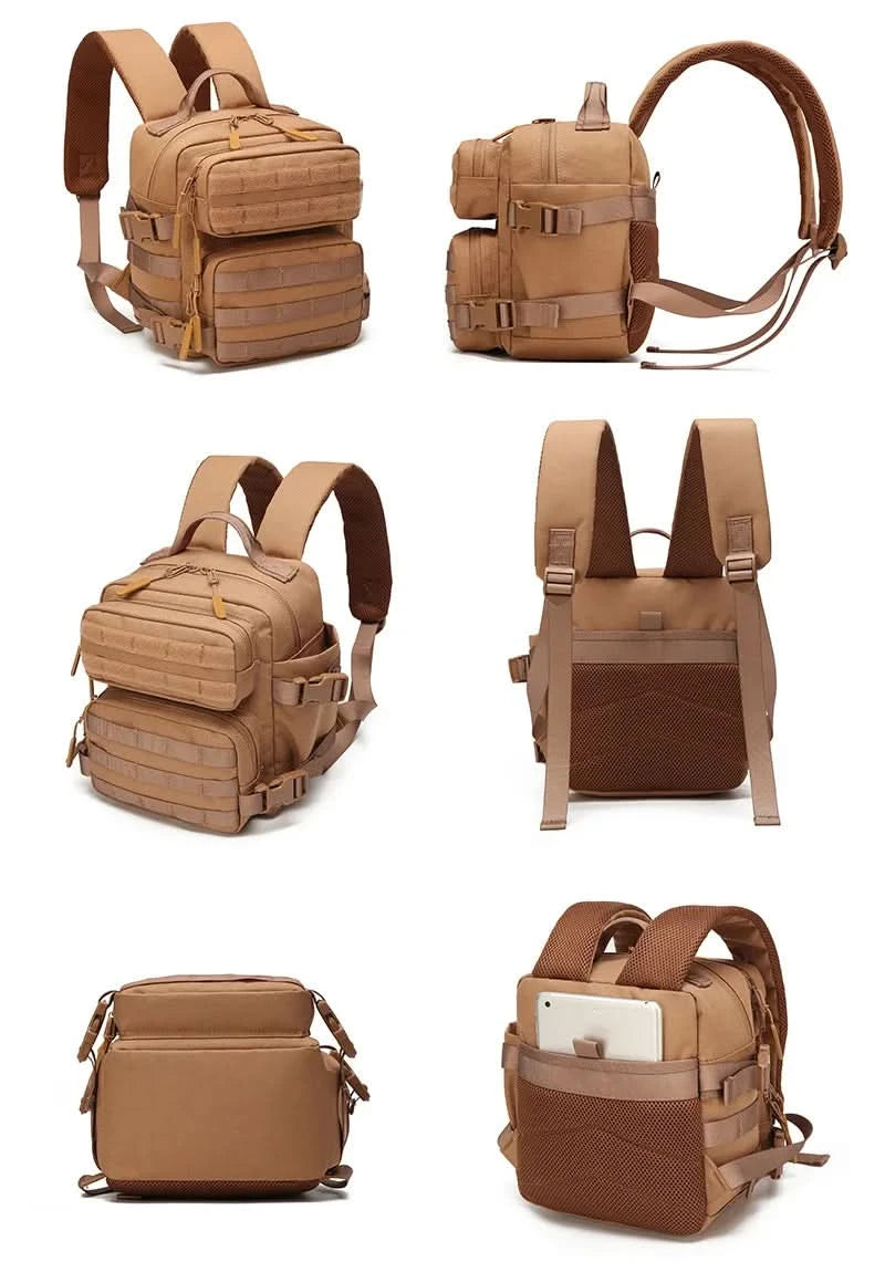 New Camping Hiking Backpack Tactical Molle 900D Men&Women School Bag Outdoor Gym Ruckdack Shoulder Pack with Dual Cup Holder - M & M Global