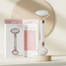 Face And Neck Massager Roller and Guasha Board Resin Non-rose Crystal Jade Roller Beauty Double-ended Massage Skincare Tools - M & M Global
