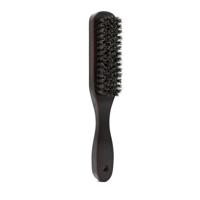 Natural Boar Bristle Beard Brush Men Facial Hair Cleaning Brush Professional Hairbrush Shaving Tools Beard Mustache Brushes - M & M Global