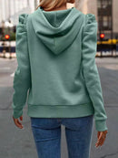 New Autumn Gothic Style Casual Long-Sleeved Hooded Short Sweater Jacket Women Fashion Zipper Sports Hoodies Y2K Sweatshirt