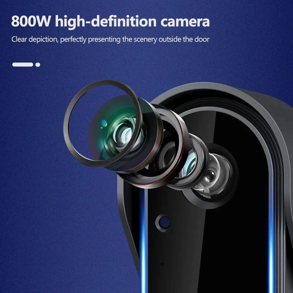 Tuya WiFi doorbell  2-way HD 1080P, microSD/cloud, waterproof, 1000mAh battery, long standby,Wireless Security Camera - M & M Global