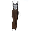 Hawthaw Women Sexy Party Club Evening Streetwear Bodycon Long Dress 2024 Summer Clothes Wholesale Items For Business D0C4049K - M & M Global
