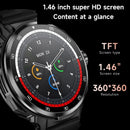 Smart Watch for Men with Hidden Earbuds Wireless Calling Fitness Tracker NFC Waterproof Heart Rate Monitor