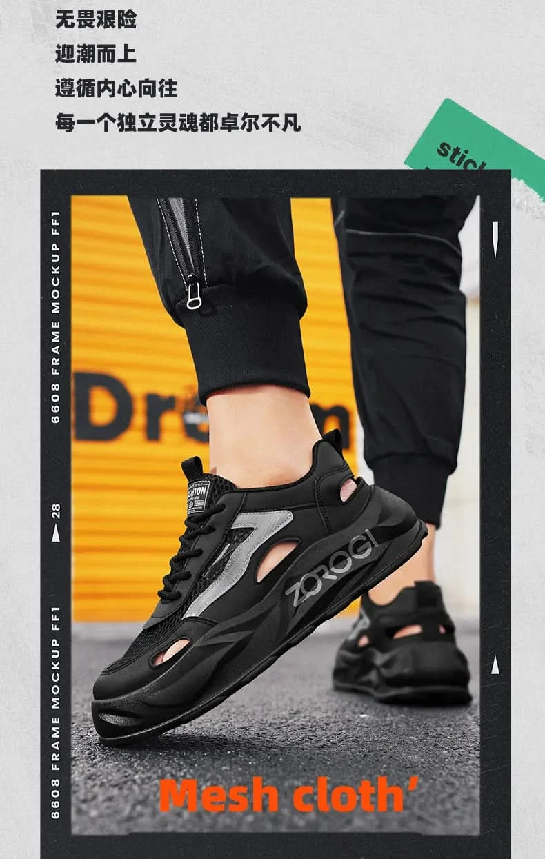 New Summer Men Shoes Breathable Outdoor Sneakers Platform Casual Sneakers Running Shoes Hollow out Sandals Zapatillas Hombre - M & M Global