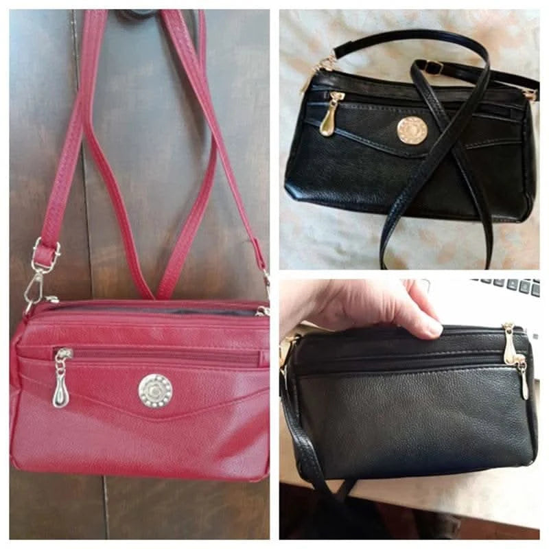 Crossbody Bags for Women PU Leather Messenger Bags Female Multiple Pocket Shoulder Bags Ladies Square Messenger Phone Purse - M & M Global
