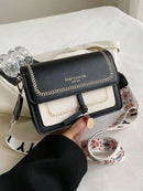 Fashionable Bag for Women, Versatile New Crossbody Bag, Casual, Contrasting Color, Small Square Bag, Wide Shoulder Strap - M & M Global