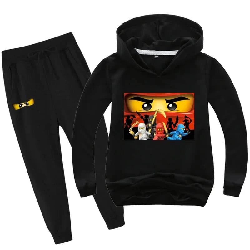 2-13 years Spring Autumn Children Clothing Sets  Kids Clothes Baby Boys Hoodies Pants 2 Pcs Set Tracksuit Anime Outwear Coat - M & M Global