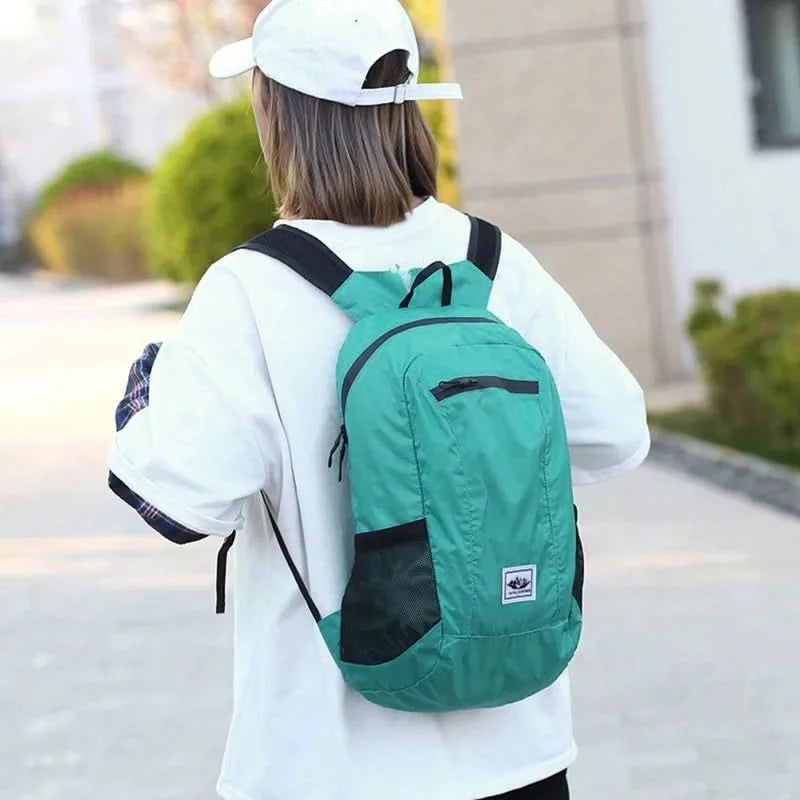 Portable Foldable Backpack,Men Women Ultralight Folding Bag,Outdoor Climbing Cycling Hiking  Knapsack Travel Daypack - M & M Global