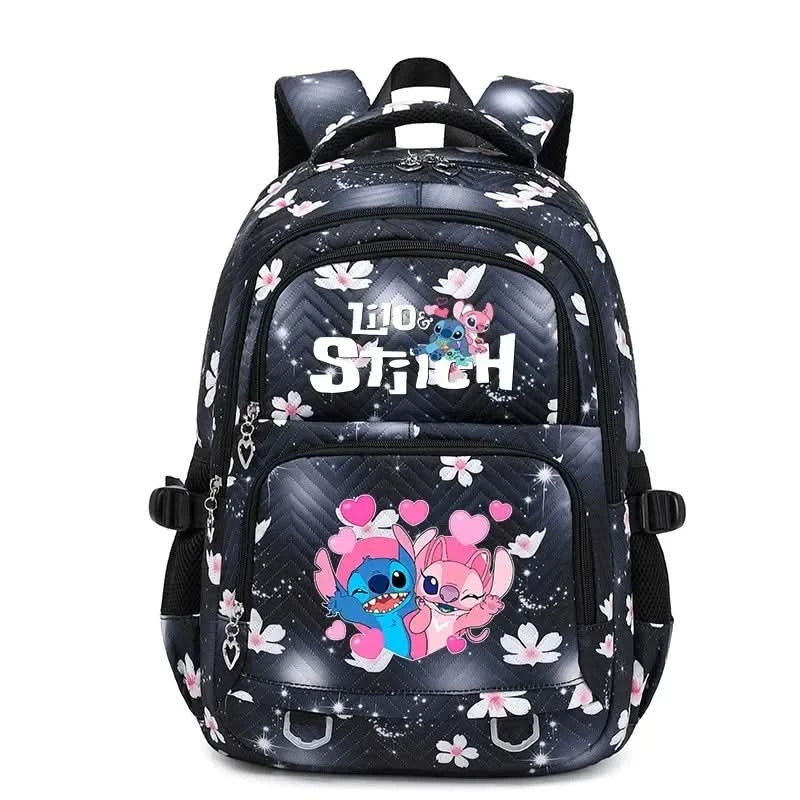 Lilo Stitch Large Capacity Backpack Daypack Lightweight Schoolbag Casual Travel Knapsack for Women Girls Pen Lunch Bags - M & M Global