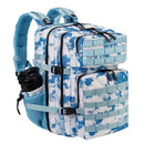 LHI 45L Tactical Backpack Waterproof Tie-Dye Sports Travel Daily Gym Rucksacks Weekend Overnight Daypack With Bottle holder - M & M Global