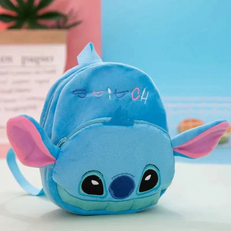 MINISO Disney Cartoon Backpack Mickey Mouse Minnie Winnie The Pooh Plush School Bag Kindergarten Child School Supplies Baby Bags - M & M Global