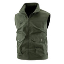 2025 Plus Size Vest Jacket for Men Summer New Sleeveless Jacket Waistcoat for Hiking Camping Fishing Wear Vests Big Pockets