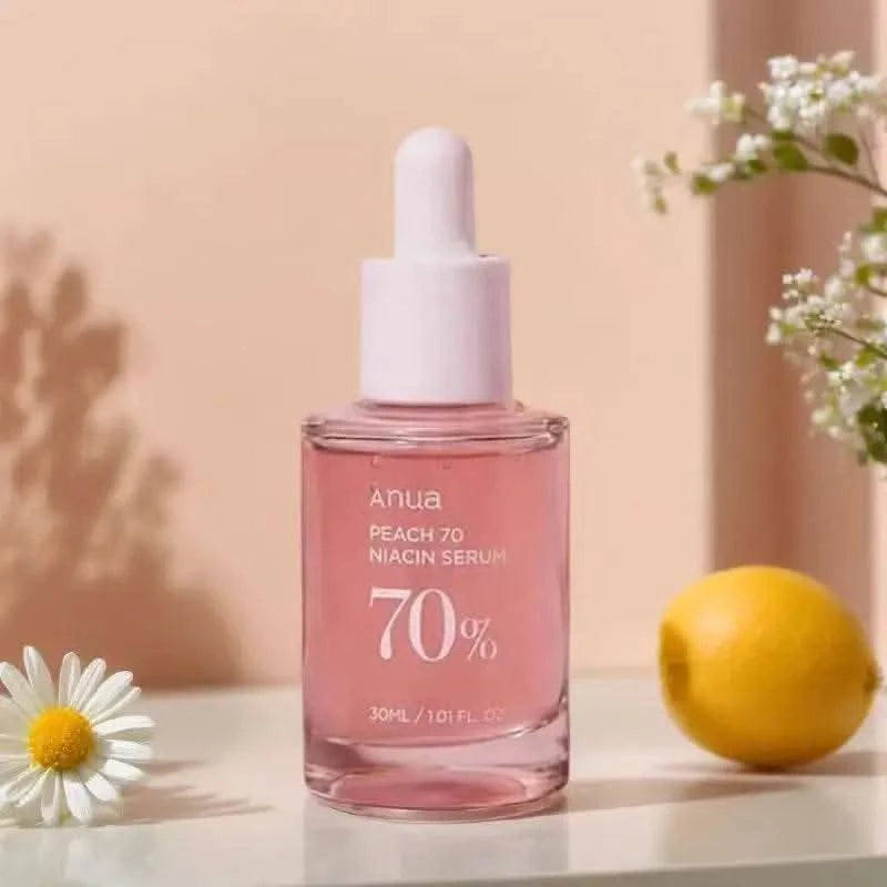 Anua Peach 70 Niacinamide Serum 30ml, Moisturizing Facial Serum, Daily Cleansing Beauty, Korean Skincare - M & M Global