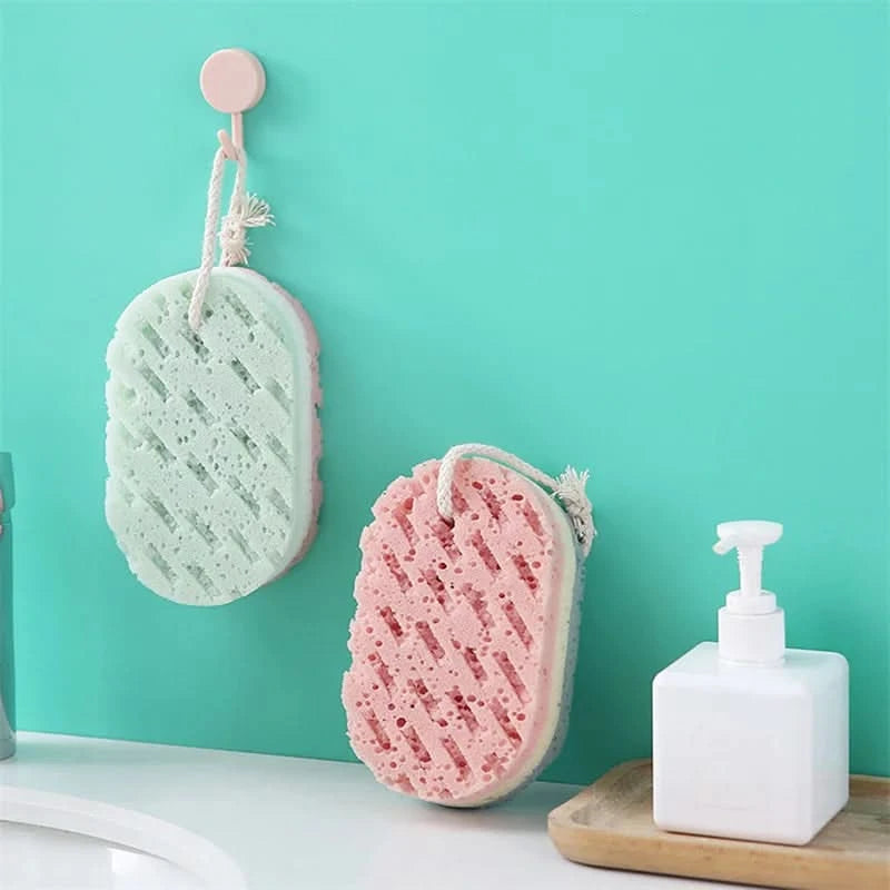 Soft Sponge Body Scrubber Bath Exfoliating Scrub Sponge Shower Brush Body Skin Cleaner Dead Skin Remover - M & M Global